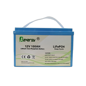 Bateria de lítio 12V 100AH ​​de alta capacidade para sistema solar RV E-Boat Substitua baterias de chumbo-ácido